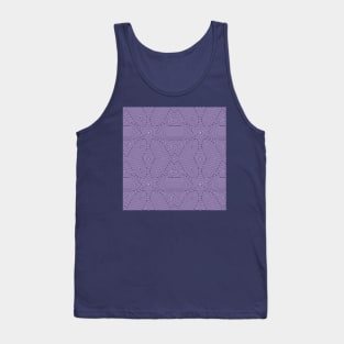 Trippy purple geometric pattern Tank Top